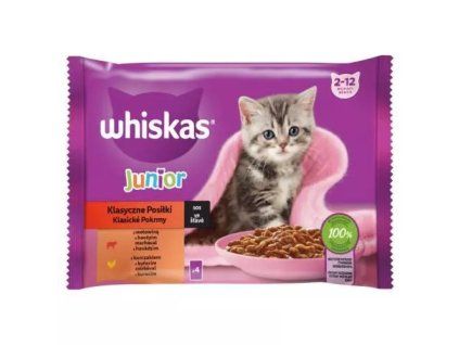 Whiskas kapsička mp junior klasický výběr @4x85g