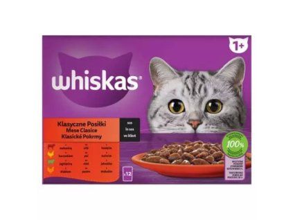 Whiskas kapsička mp klasický výběr ve šťávě @12x85g