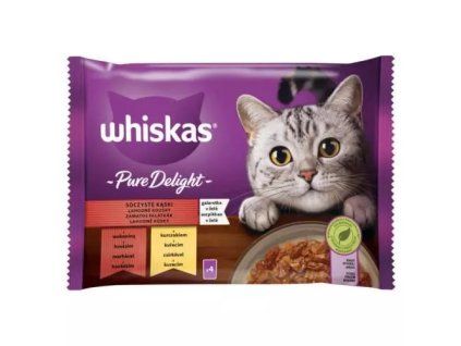 Whiskas kapsička mp pure delight klasický výběr v želé @4x85g