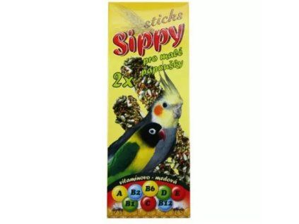 Akinu Sippy sticks pro papoušky vitamínovo-medová 120g