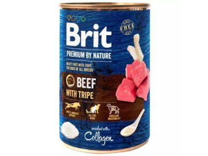 Brit Premium konzervy beef with tripes 400g