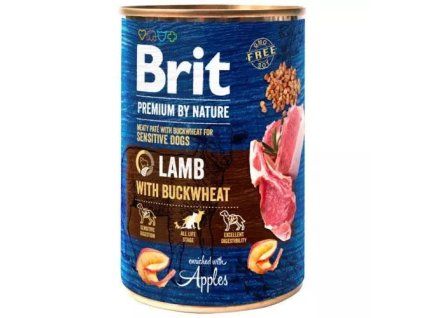 Brit Premium konzervy lamb with buckwheat 400g