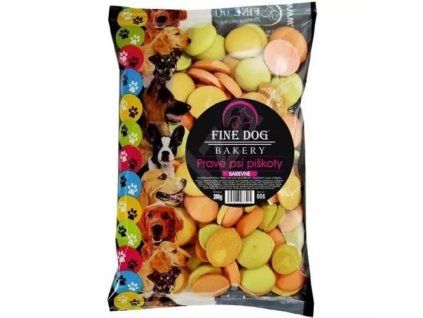 FineDog piškoty mini mix barevné xxlbalení 200g