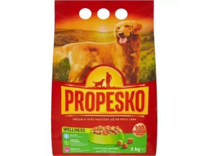 Propesko granule wellness jehněčí+rýže+zelenina 3kg
