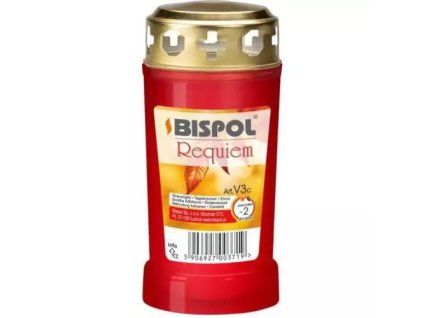 Bispol Requiem svíčka hřbitovní red v3 ai-030 115g
