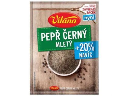 Vitana Koření pepř černý mletý 20g