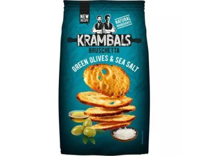 Krambals s příchutí zelených oliv & mořské soli 70g