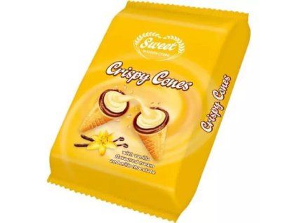 JIW crispy cones vanilla flavoured cream 130g