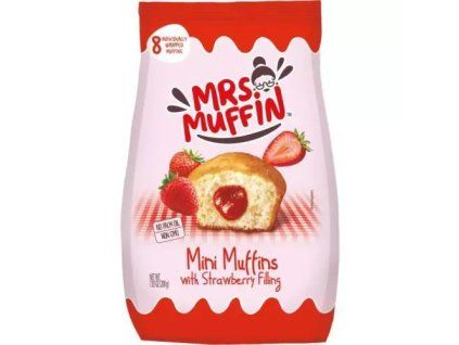 Mrs.Muffin mini muffins strawberry filling 200g