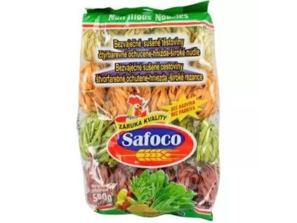 Barevné těstoviny safoco 500g