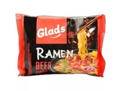 Glads Instantní nudle Ramen s hovězí příchutí 105g