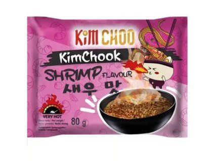 Kimchoo instantní nudle 80g super pálivá příchuť krevetová