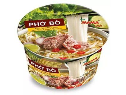 MAMA instantní rýžové polévka Hovězí v misce Vietnamský styl 65g