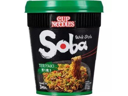 Nissin soba nudle v kelímku teriyaki 90g
