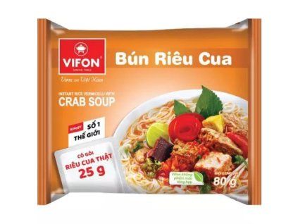 Vifon instantní rýžové polévka 80g vlas.krabí vifon (bun rieu cua)