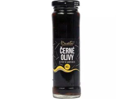 Bassta černé olivy bez pecky 142g