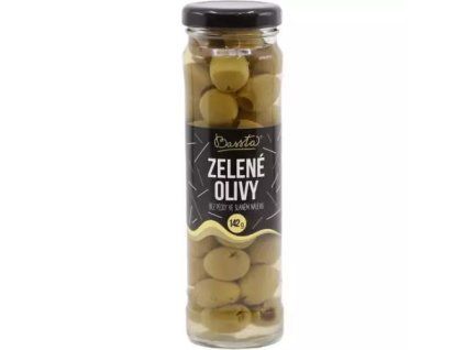 Bassta zelené olivy bez pecky 142g
