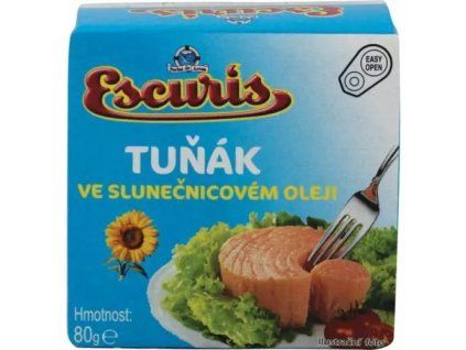 Escuris tuňák ve slunečnicovém oleji 80g