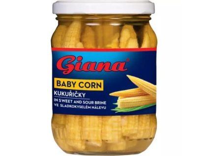 Giana kukuřičky v sladkokyselém nálevu 340g