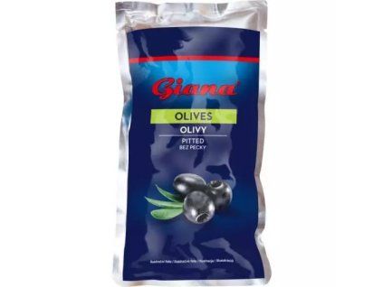 Giana olivy černé sáček bez pecky 180g