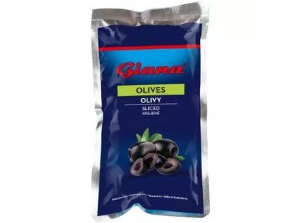 Giana olivy černé sáček krájené 180g