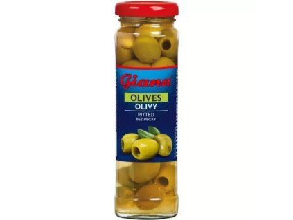 Giana olivy zelené bez pecky 140g sklo