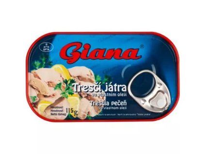 Giana tresčí játra 115g ve vlastním oleji