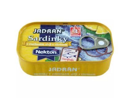 Jadran sardinky v rostliném oleji s citrónem 125g