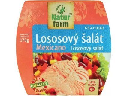 Natur Farm lososový salát mexicano 175g