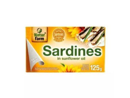 Natur Farm sardinky v slunečnicovém oleji 125g