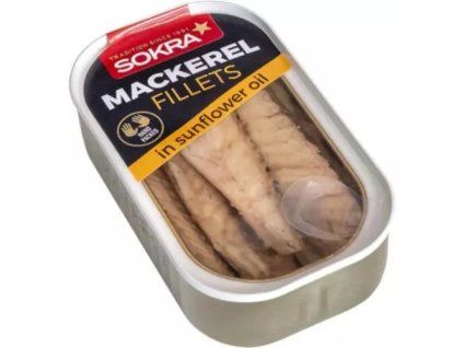 Sokra filety z makrely ve slunečnicovém oleji 115g