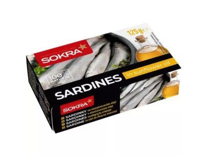 Sokra sardinky ve slunečnicovém oleji 125g