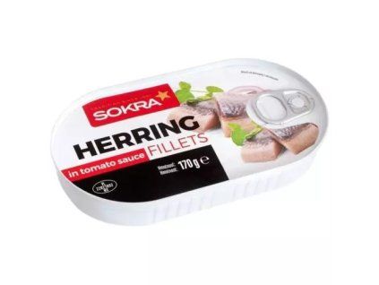 Sokra sleďové filety v rajčatové omáčce 170g