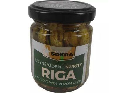 Sokra uzené šproty v olivovém oleji sklo 100g