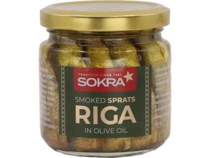 Sokra uzené šproty v olivovém oleji 185g