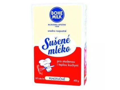 Bohemilk sušené mléko 26% plnotučné 400g
