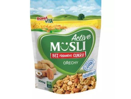 Bona Vita mysli crunchy bez cukru s ořechy 300g