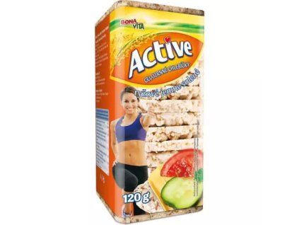 BonaVita Active chlebíčky celozrnné rýže jemně solené 120g