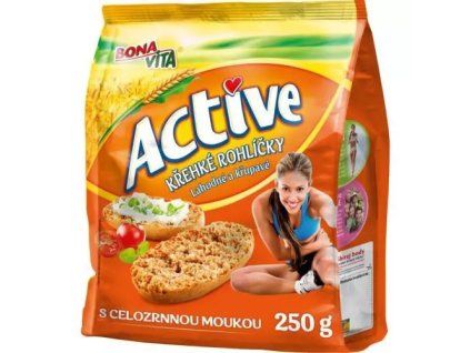 BonaVita Active křehké rohlíčky celozrnné 250g