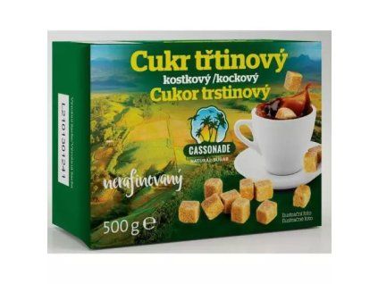 Cassonade třtinový cukr 500g kostkový