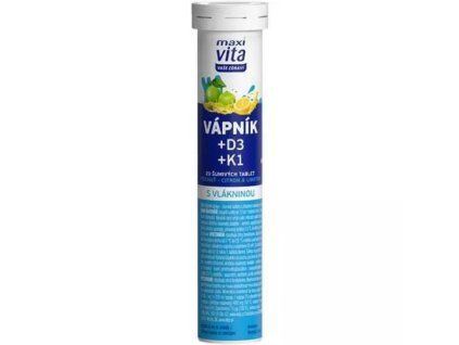 Maxi vita šumivé tablety vápník d3 k1 80g
