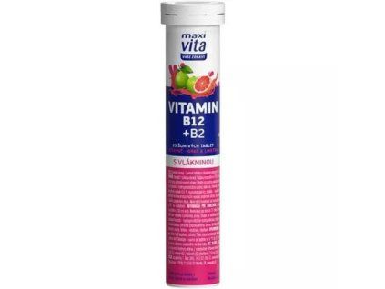Maxi Vita šumivé tablety vitamin b12 b2 80g