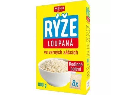 Menu Gold rýže loupaná vs žlutá 800g
