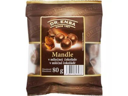 Dr.Ensa mandle v mléčné čokoládě 80g