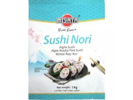 Miyata mořské řasy nori 5plátků 14g