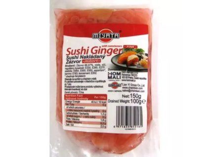 Miyata sushi nakládaný zázvor růžový 150g