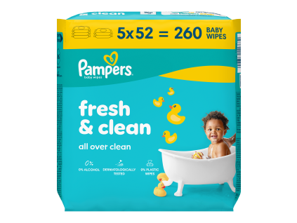Pampers wipes (5x52/fol) Fresh Clean