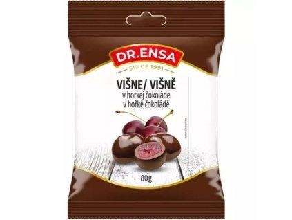 Dr.Ensa višně v hořké čokoládě 80g