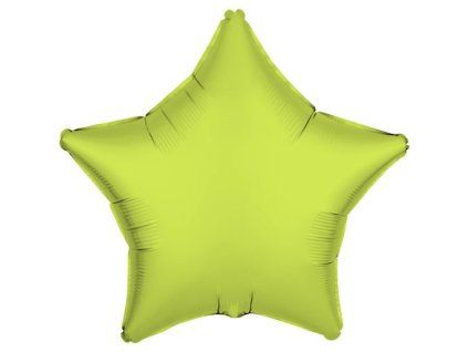 Balónek fóliový hvězda 43 cm neon žluté 1 ks