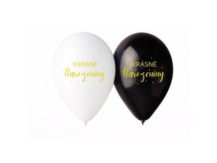 Balónky Krásné narozeniny 30 cm 5 ks